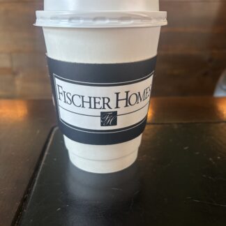 16oz Disposable Coffee Cup with Lid and Sleeve