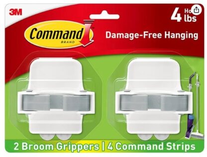 Command Broom and Mop Grippers